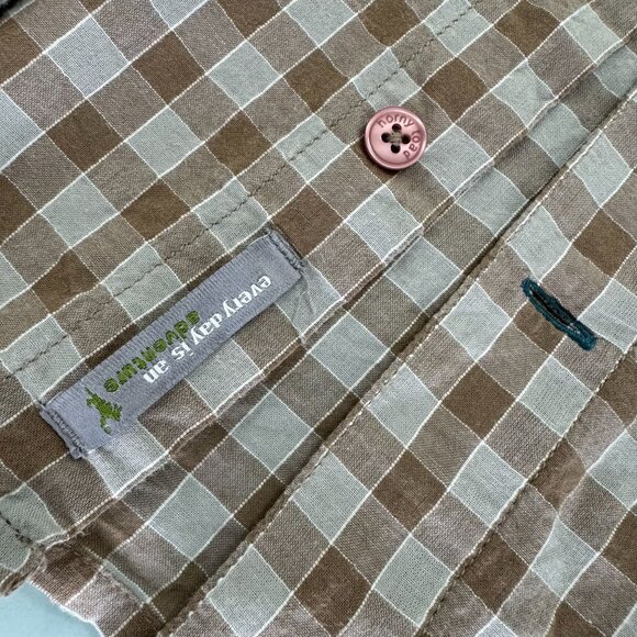 Horny Toad Shirt Mens Large L Long Sleeve Lightweight Organic Cotton Button Up - Picture 3 of 7